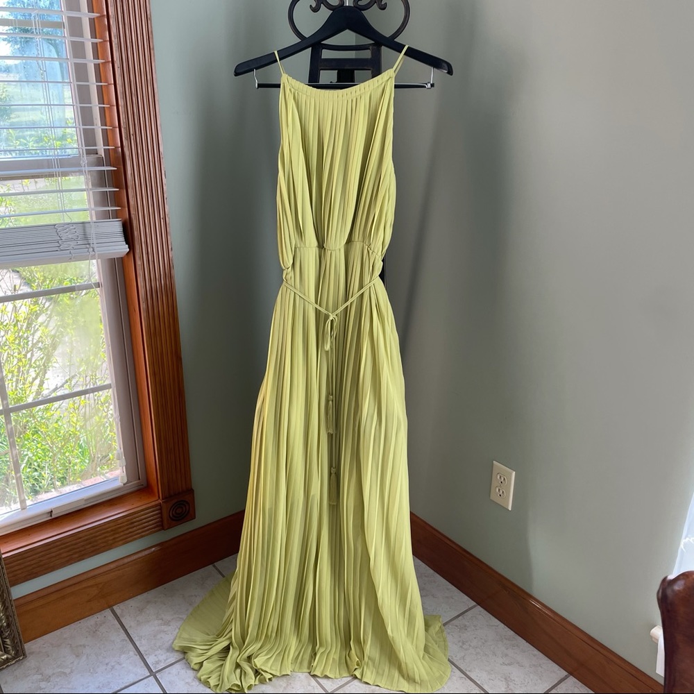SOLD Madison Lime Green Maxi Dress Small NWT - Picture 9 of 15